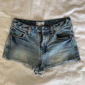 Free People denim shorts